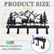 Deer Metal Key Holder for Wall, Key Holder Wall Mount, Key Rack, Key Hooks for Living Room, Hallway, Office